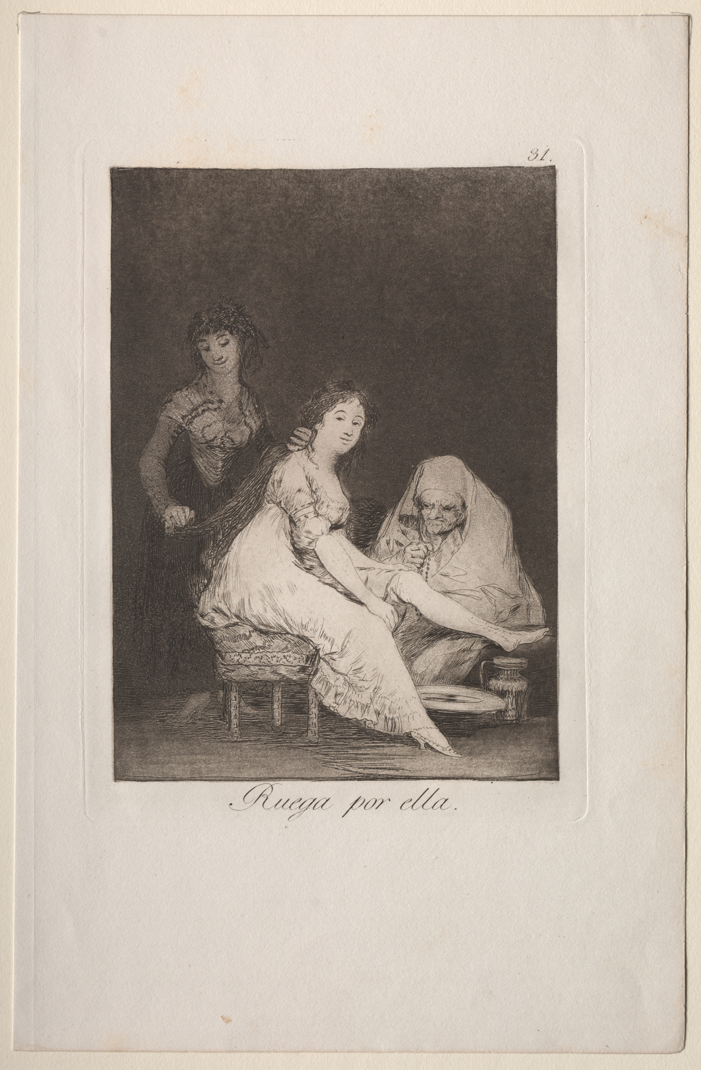 Francisco de Goya, She Prays for Her, Plate 31