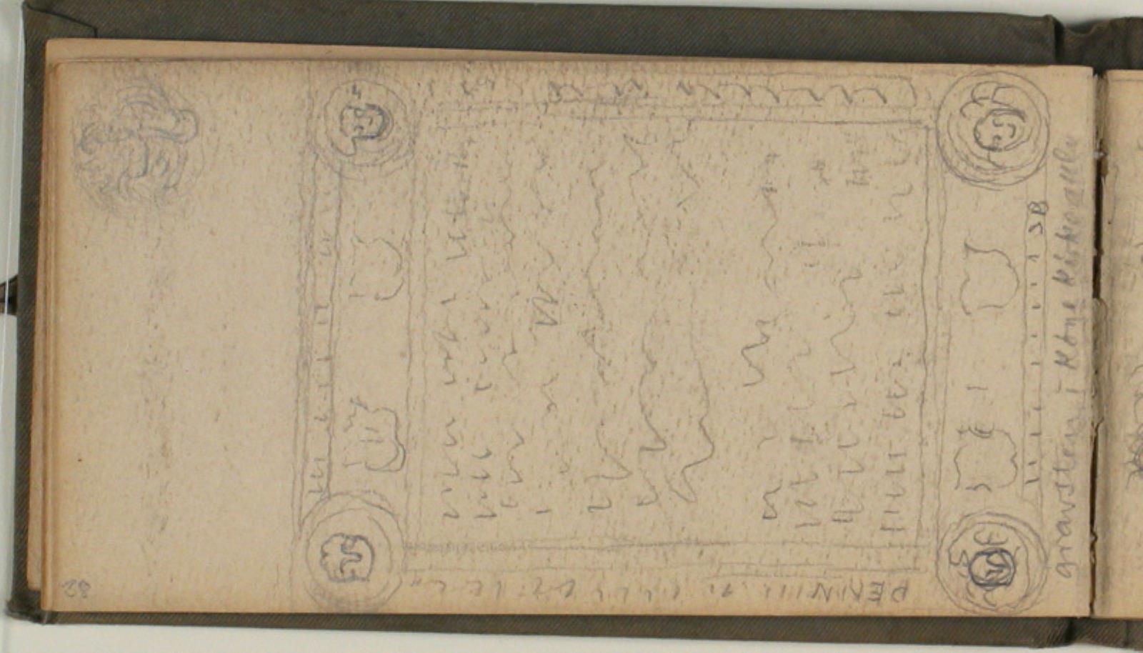 Niels Larsen Stevns, Studier af gravstene