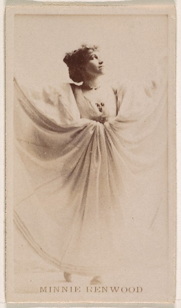 Kinney Brothers Tobacco Company, Minnie Renwood, from the Actresses series (N245) issued by Kinney Brothers to promote Sweet Caporal Cigarettes