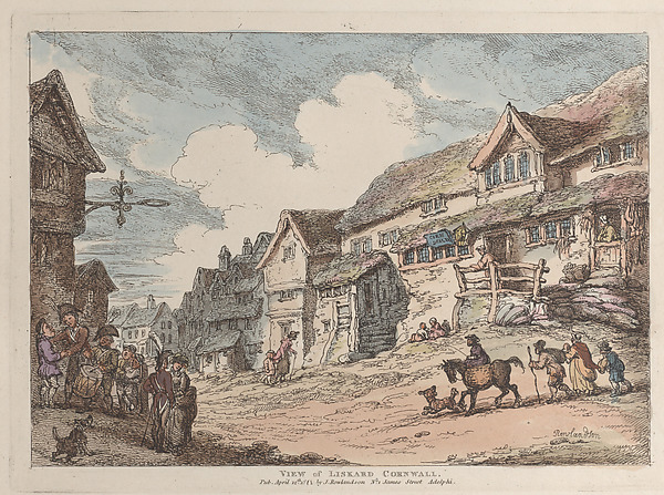 Thomas Rowlandson, View of Liskard, Cornwall