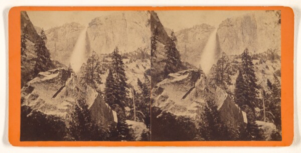 Eadweard J. Muybridge, [First fall of the Yosemite 1600 ft.]