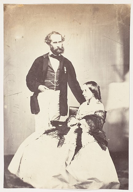 Unknown, [Colonel Vincent Eyre C.B. Bengal Artillery, "The Hero of Arrah" and Mrs Eyre]