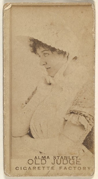 Goodwin & Company, Alma Stanley, from the Actors and Actresses series (N171) for Old Judge Cigarettes