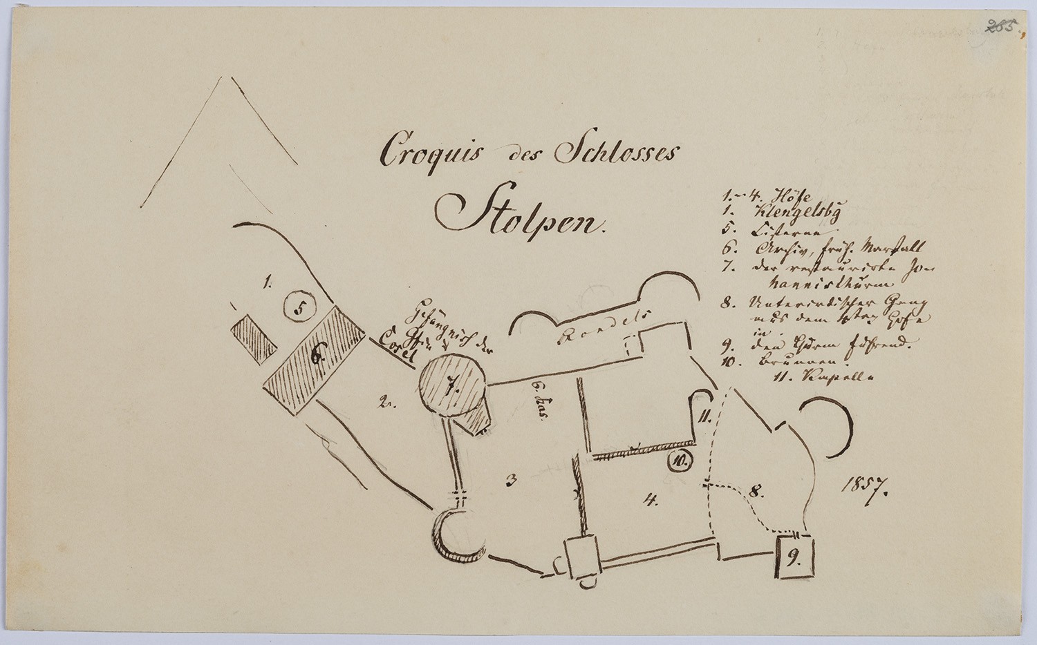 Rudolf Lutter, Stolpen (Sachsen): Lageplan der Burg