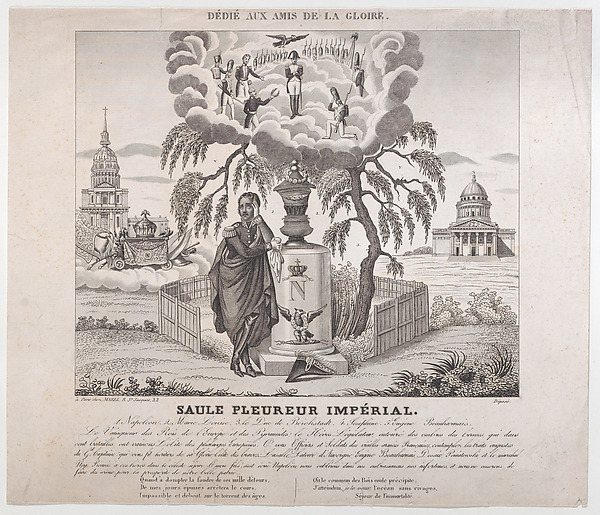 Anonymous, Saule Pleureur Imperiale with hidden silhouettes of Napoleon and his family
