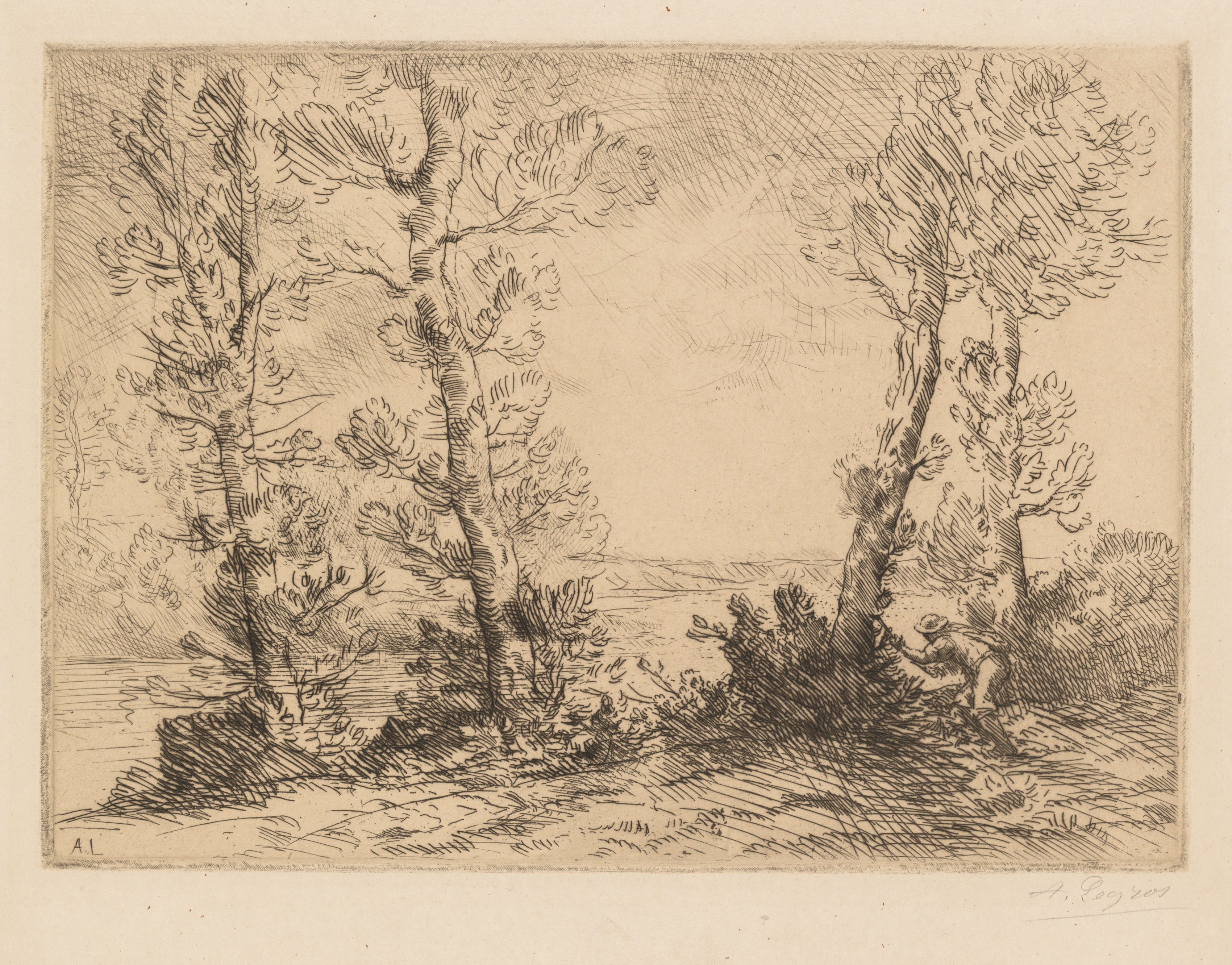Alphonse Legros, The Salmon Fisherman (Le Pêcheur du Saumon)