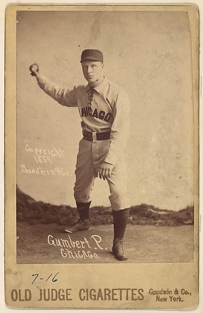 Goodwin & Company, Ad Gumbert, Pitcher, Chicago, from the series Old Judge Cigarettes