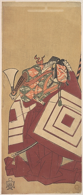 Katsukawa Shunshō　勝川春章, The Fifth Ichikawa Danjuro as Kisou Takiguchi