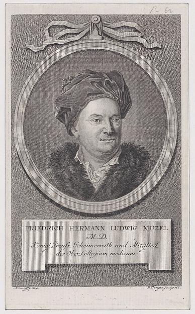Daniel Berger, Portrait of Friedrich Ludwig Hermann Muzel