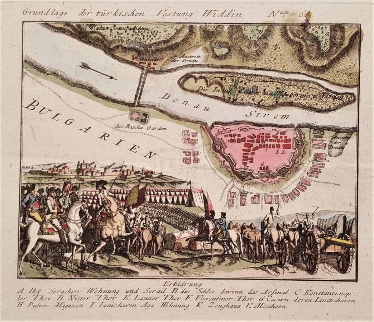 Anonym, Plan der türkischen Stadt und Festung Vidin 1790
