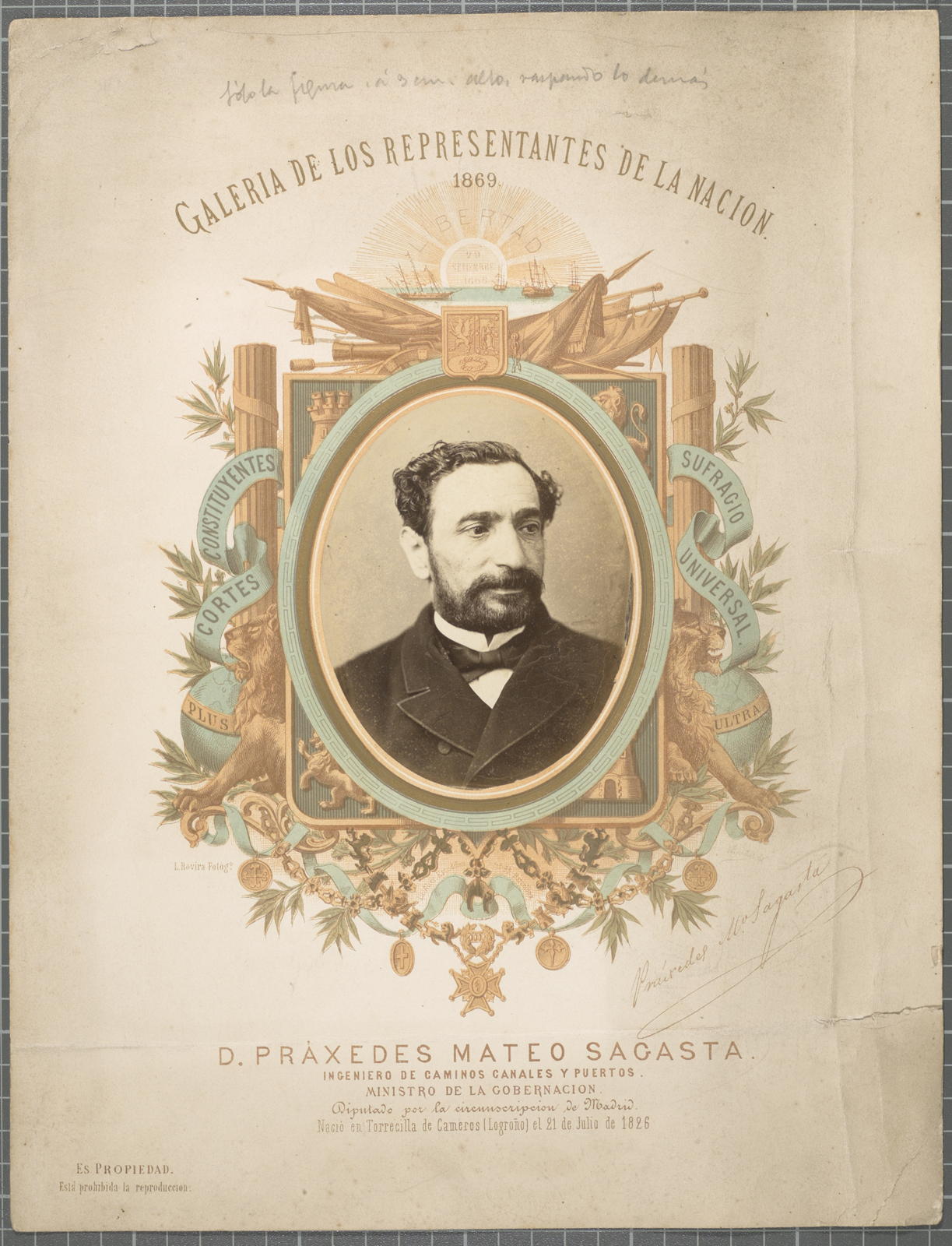 Desconegut, [Mr Práxedes Mateo Sagasta]