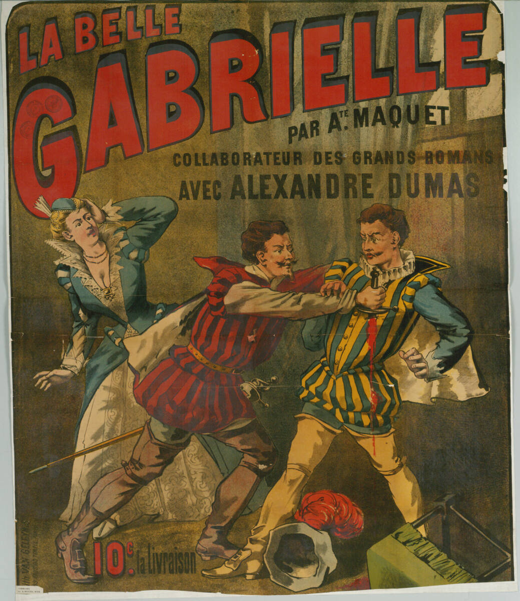 Anonym, LA BELLE GABRIELLE; PAR A.TE MAQUET