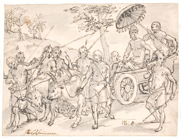 Adam Elsheimer, Kongen af Bali med livvagter