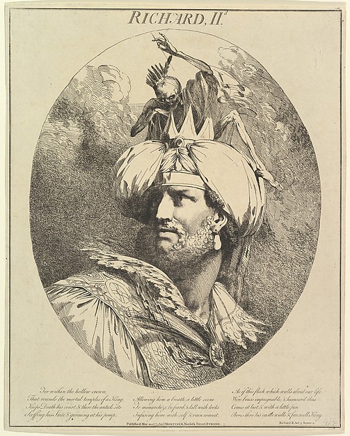 John Hamilton Mortimer, Richard II, from "Twelve Characters from Shakespeare"
