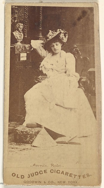 Goodwin & Company, Annie Robe, from the Actors and Actresses series (N171) for Old Judge Cigarettes