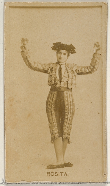 Allen & Ginter, Rosita, from the Actors and Actresses series (N45, Type 8) for Virginia Brights Cigarettes