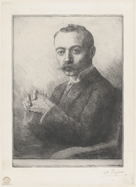 Alphonse Legros, Portrait of Edward D. Adams