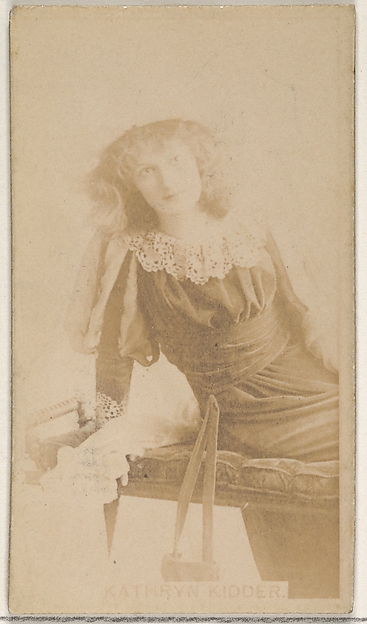 Allen & Ginter, Kathryn Kidder, from the Actors and Actresses series (N45, Type 8) for Virginia Brights Cigarettes