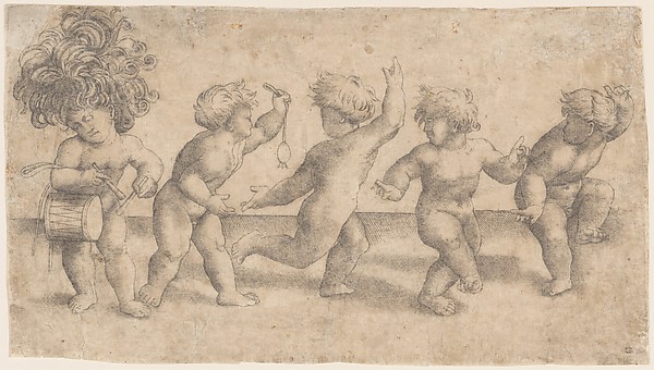 Amico Aspertini, Five Dancing Putti