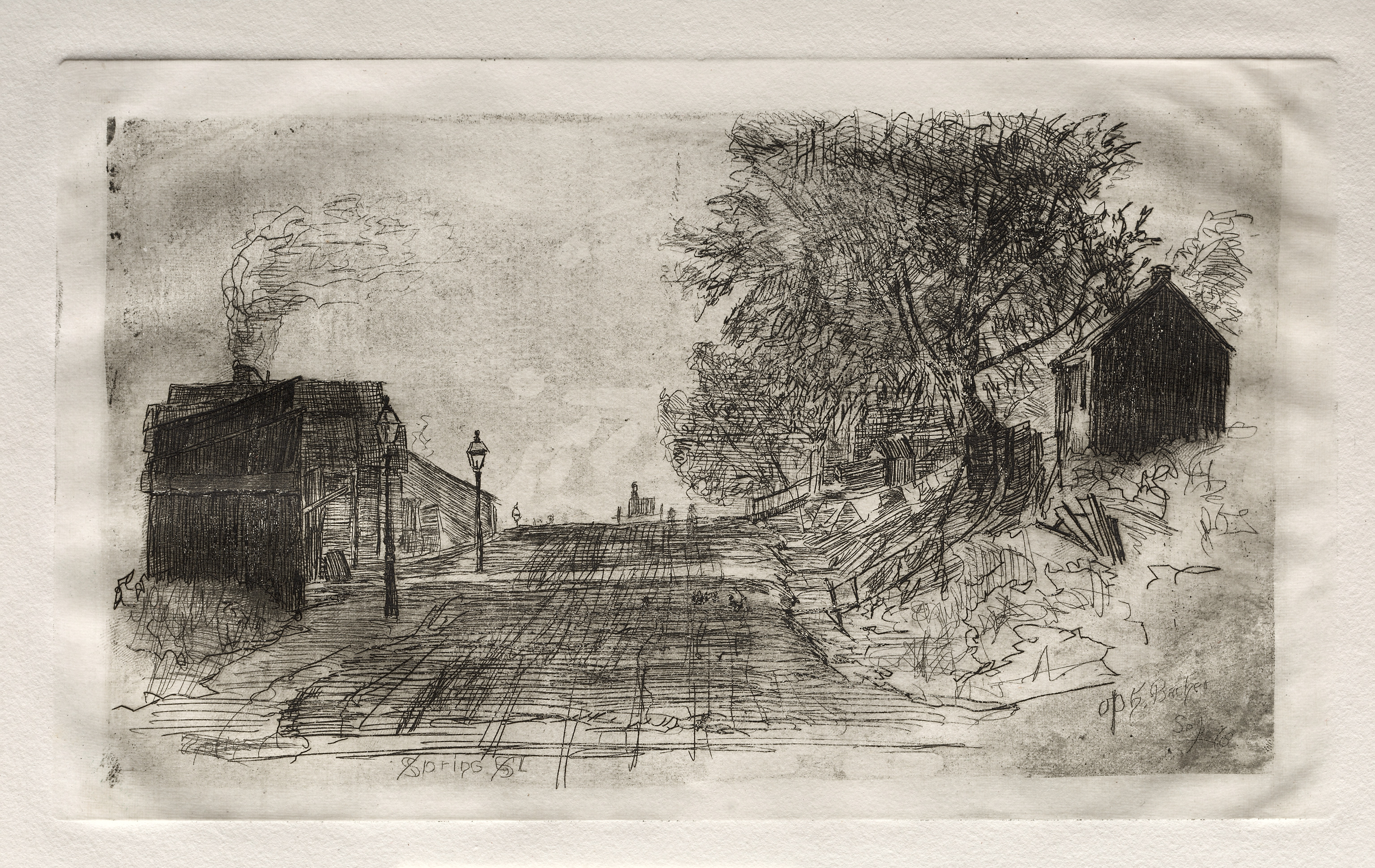 Otto H. Bacher, Spring Street, September 1878
