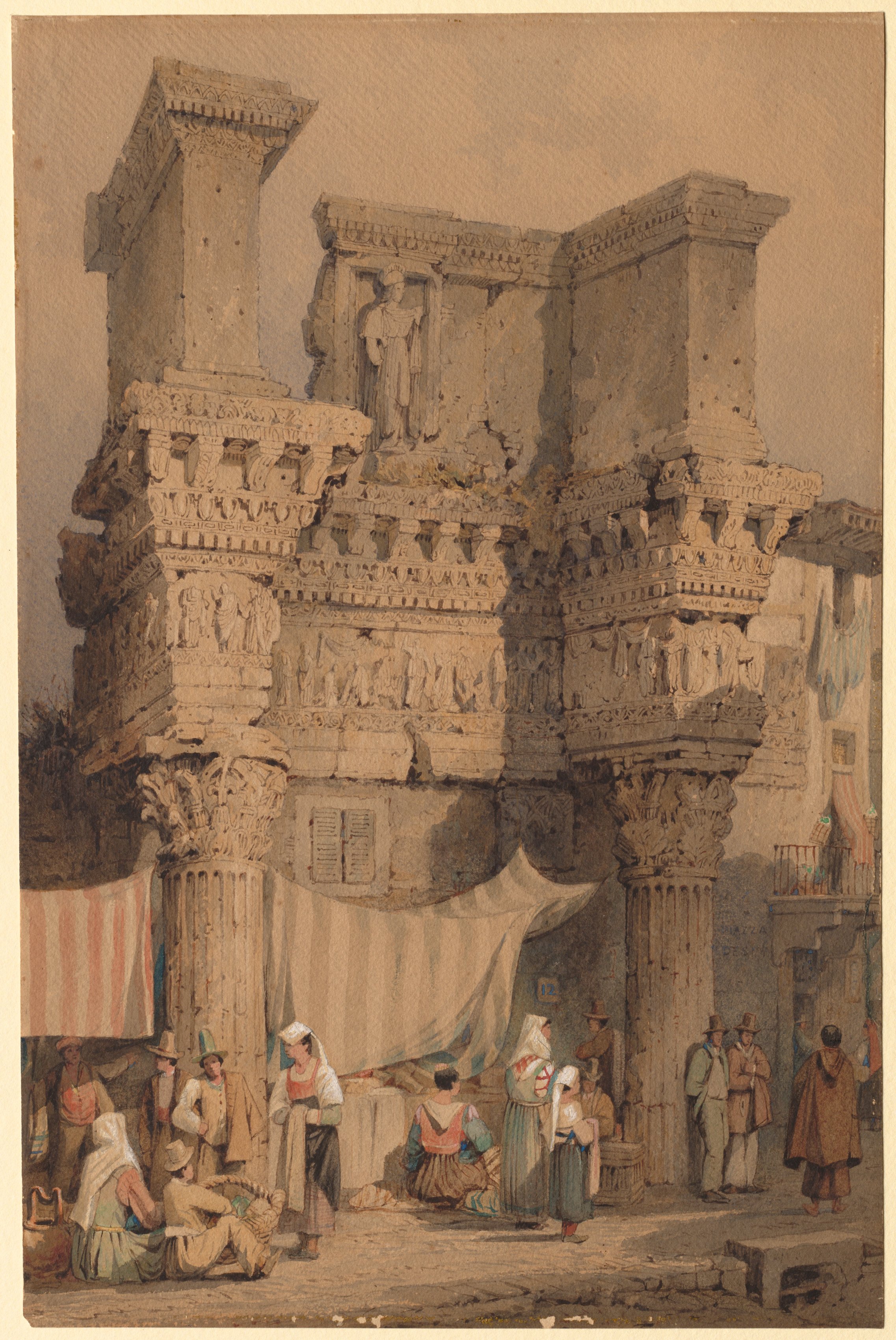 Samuel Prout, The Forum of Nerva, Rome