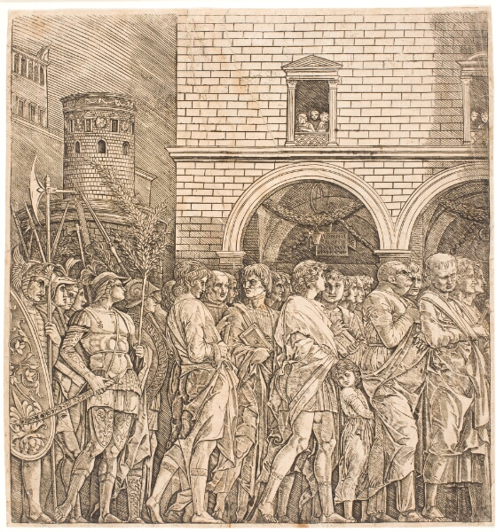 Andrea Mantegna, Det romerske senat følger en triumf
