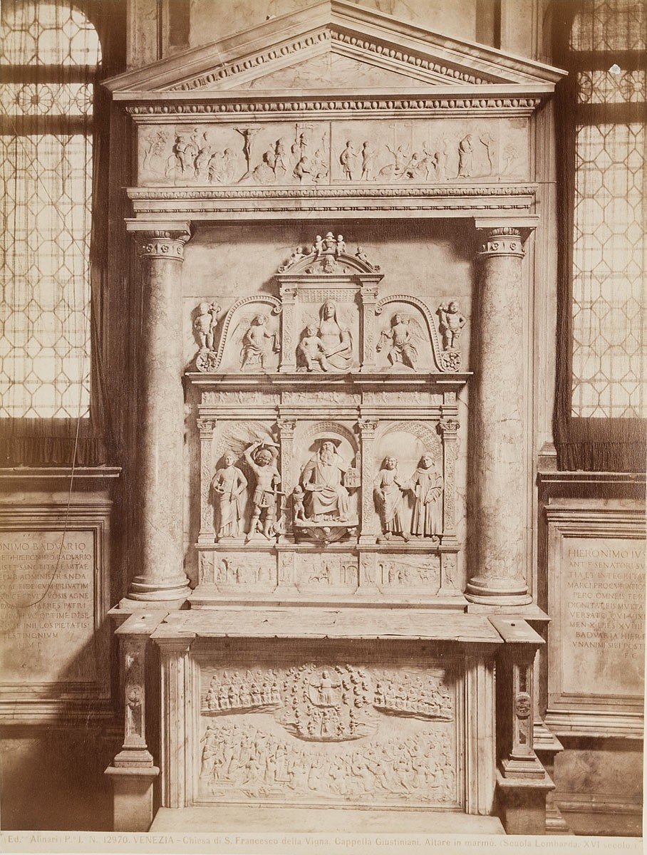 Fratelli Alinari, Altar von San Francesco della Vigna, Giustiniani Kapelle, Venedig