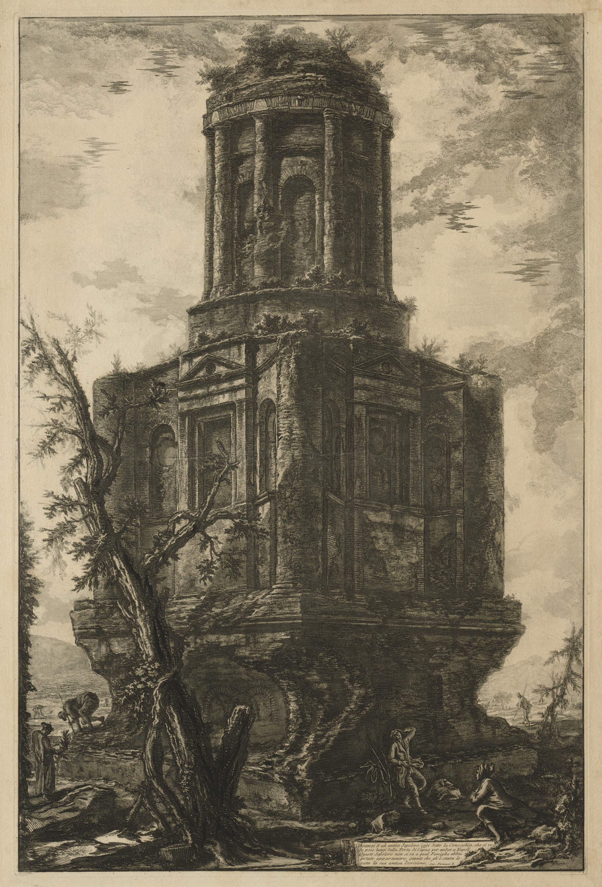Giovanni Battista Piranesi, Views of Rome:  The Tomb, called La Connocchia