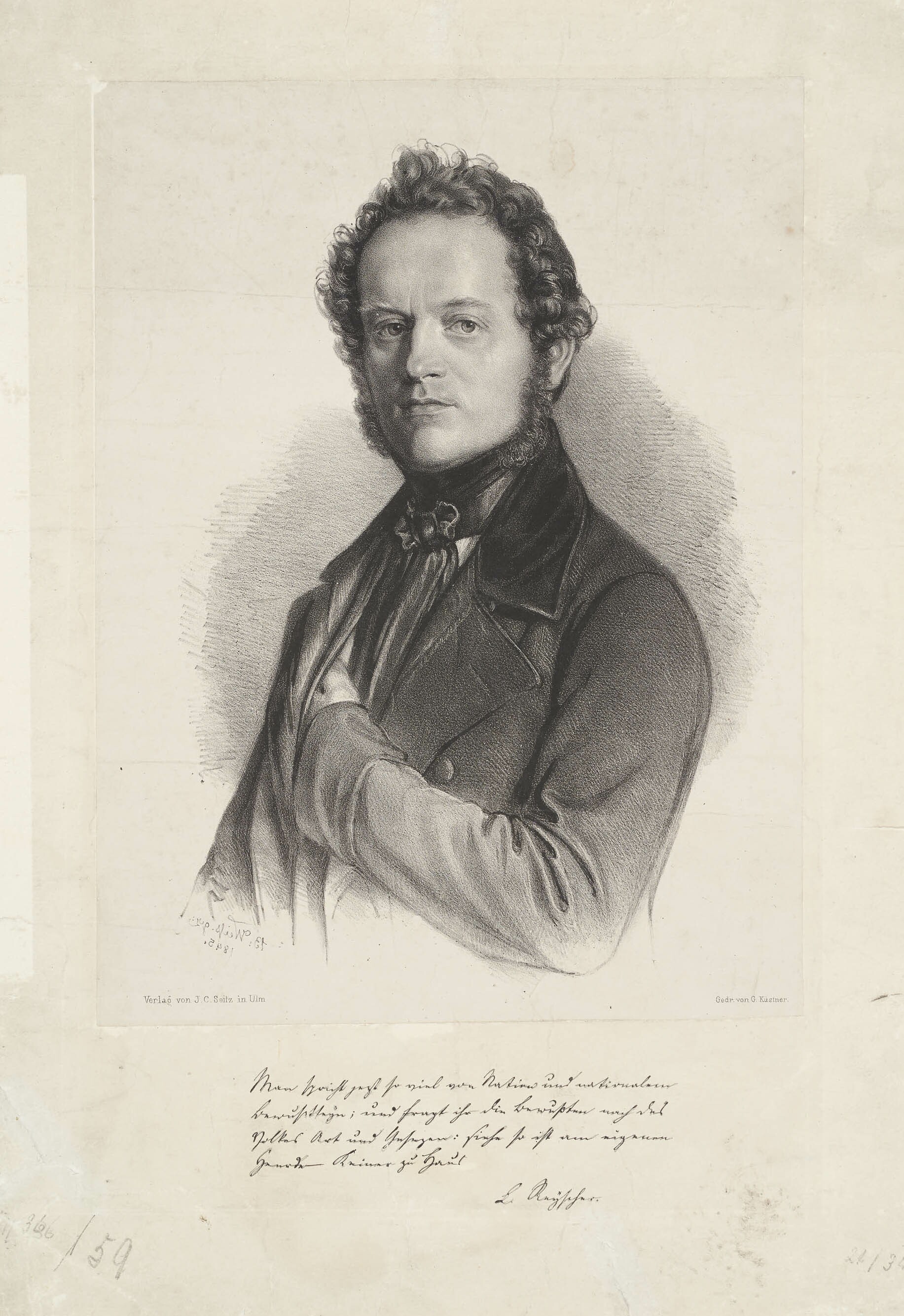 Gottfried Küstner, Bildnis August Ludwig Reyscher