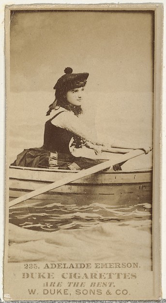 W. Duke, Sons & Co., Card Number 235, Adelaide Emerson, from the Actors and Actresses series (N145-7) issued by Duke Sons & Co. to promote Duke Cigarettes