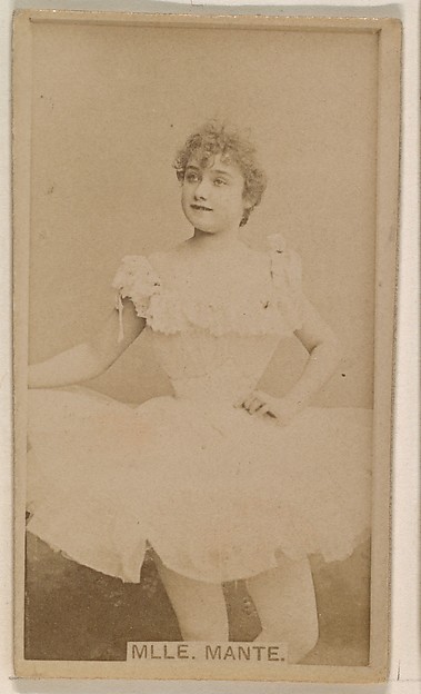 Kinney Brothers Tobacco Company, Mlle. Mante, from the Actresses series (N245) issued by Kinney Brothers to promote Sweet Caporal Cigarettes