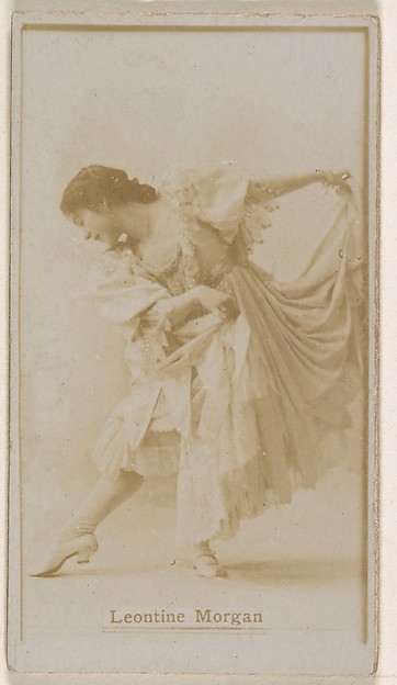 Kinney Brothers Tobacco Company, Leontine Morgan, from the Actresses series (N245) issued by Kinney Brothers to promote Sweet Caporal Cigarettes