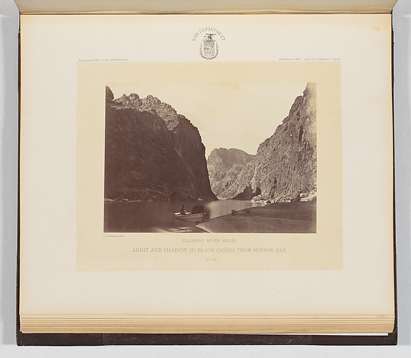 Timothy H. O'Sullivan, Light and Shadow in Black Cañon, From Mirror Bar