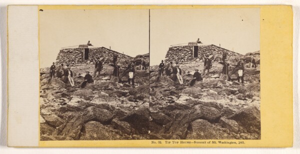 John P. Soule, Tip Top House - Summit of Mt. Washington, 1861.
