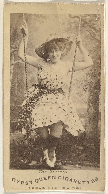 Goodwin & Company, The Swing, from the Actors and Actresses series (N171) for Gypsy Queen Cigarettes