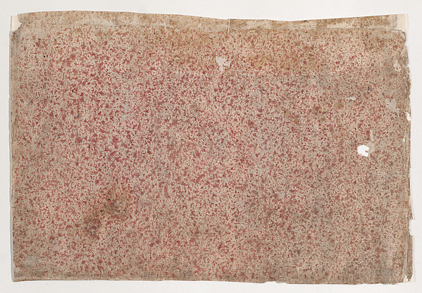 Anonymous, Sheet with an overall red speckle pattern