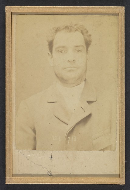 Alphonse Bertillon, Dauriac. Henri, Georges. 36 ans, né à Memphis (USA). Agent d'affaires. Extortion de fonds. 22/12/94.