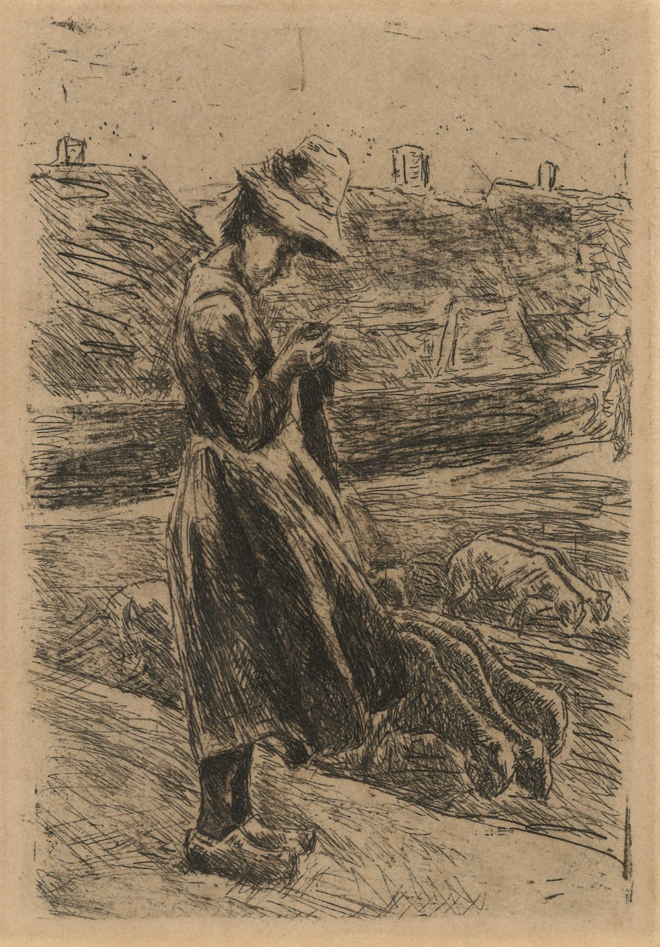 Max Liebermann, "Kleine Schafhirtin" (Max Liebermann)