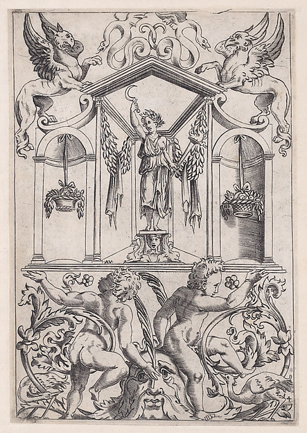Agostino Veneziano (Agostino dei Musi), Ornamental Panel