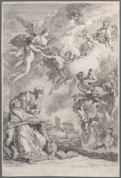 Francesco Fontebasso, Pope Saint Gregory I Frees the Souls from Purgatory with His Prayers