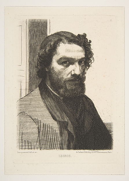 Félix Bracquemond, Portrait of Alphonse Legros
