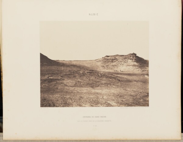 Félix Teynard, Environs de Quadi-Halfah. Vue du Désert Près de la Deuxième Cataracte