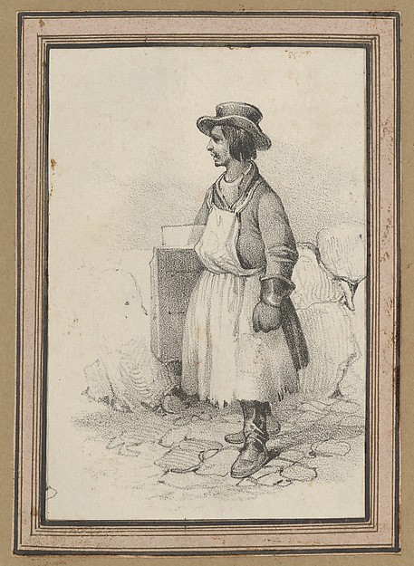 Victor Adam, Man wearing an apron and a hat