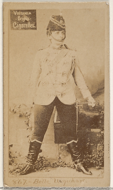 Allen & Ginter, Card 867, Belle Urquhart, from the Actors and Actresses series (N45, Type 2) for Virginia Brights Cigarettes