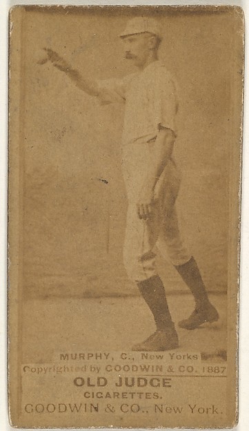 Goodwin & Company, Patrick J. Murphy, Catcher, New York, from the Old Judge series (N172) for Old Judge Cigarettes
