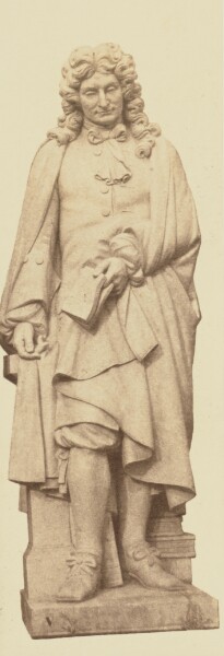 Édouard Baldus, ["La Fontaine", Statue by Jean Louis Nicolas Jaley, Decoration of the Louvre, Paris]