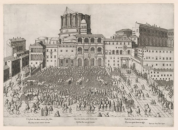 Anonymous, Papal Benediction, from "Speculum Romanae Magnificentiae"