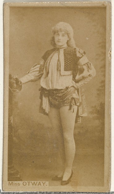 W. Duke, Sons & Co., Miss Otway, from the Actors and Actresses series (N145-8) issued by Duke Sons & Co. to promote Duke Cigarettes