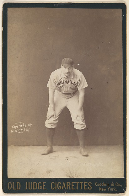 Goodwin & Company, John Wesley "Jack" Glassock, Shortstop, Indianapolis, from the series Old Judge Cigarettes