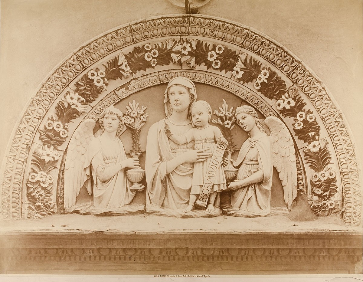 Giacomo Brogi, Firenze - Lunetta di Luca della Robbia in Via dell'Agnolo